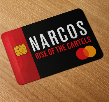 Naklejka na kartę narcos na mastercard - TenStickers