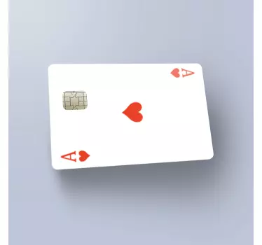 Naklejka na kartę kredytową Asem kier - TenStickers