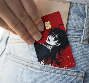 Naklejka na kartę postać z anime - TenStickers