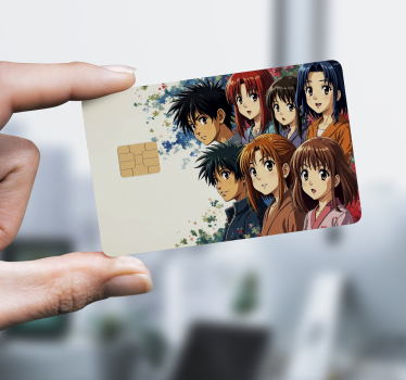 Naklejka na kartę postacie z japońskiego anime - TenStickers