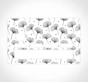 Naklejka na kartę skomplikowany element kwiatowy - TenStickers