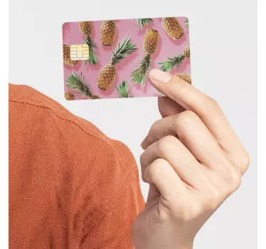 Naklejka na kartę w ananaski - TenStickers