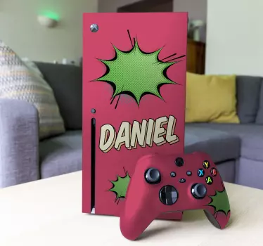 Naklejka na konsolę Xbox Hej, fajny plakat z graffiti - TenStickers