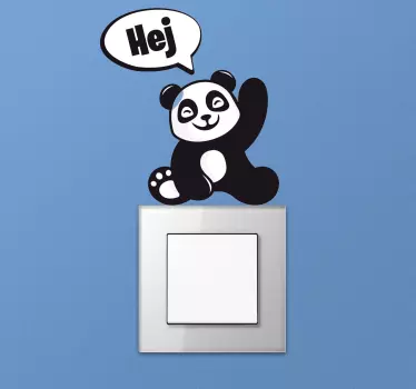 Naklejka pod kontakt Panda na kontakt - TenStickers
