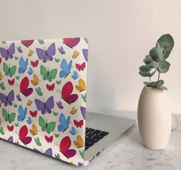 Naklejka na laptop Latające motyle - TenStickers