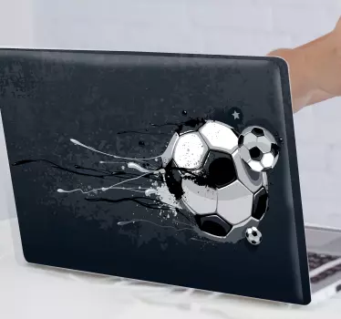 Naklejka na laptopa Piłkarskie graffiti - TenStickers