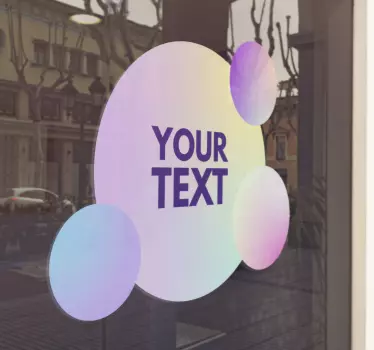 Naklejka na laptop Płynne okręgi gradientowe - TenStickers