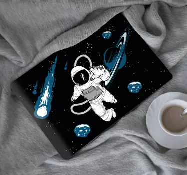 Naklejka na laptop Ręcznie rysowane postać astronauty - TenStickers