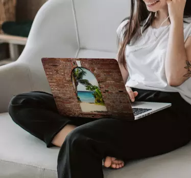 Naklejka na laptop Spersonalizowany łuk 3d - TenStickers