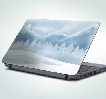 Naklejka na laptop z motywem zimowego krajobrazu - TenStickers