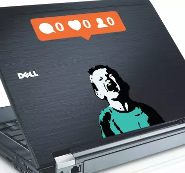 Naklejka na laptopa Banksy - TenStickers