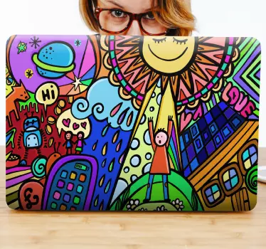 Naklejka na laptopa Graffiti sztuka miejska - TenStickers