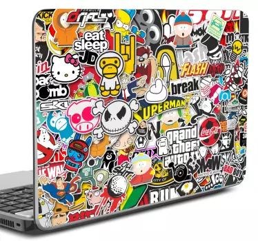 Naklejka na laptopa postacie z kreskówek - TenStickers