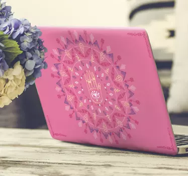 Naklejka na laptopa psychodeliczny wzór - TenStickers
