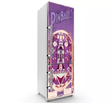 Okleina na lodówkę pinball - TenStickers