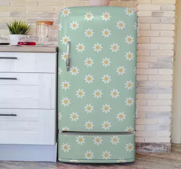 Okleina na lodówkę z małymi stokrotkami - TenStickers