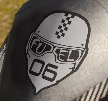 Naklejka na motor FUEL w goglach  - TenStickers