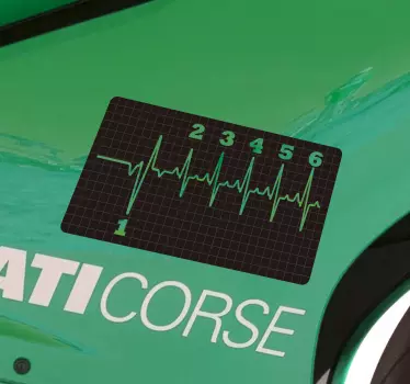 Naklejka na motocykl skrzynia biegów puls - TenStickers