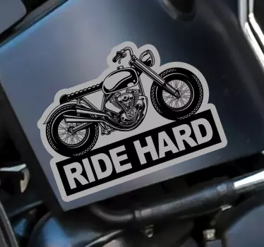 Naklejka na motor RIDE HARD - TenStickers