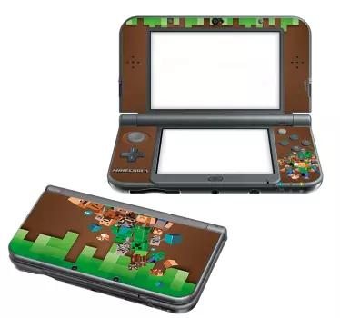 Naklejka na Nintendo,  motyw Minecraft - TenStickers
