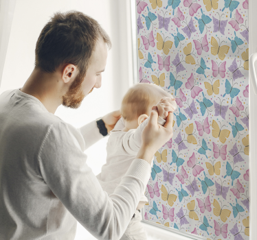 Naklejka na okno piękne motyle - TenStickers