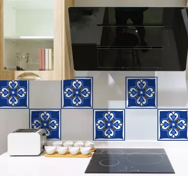 Naklejka na płytki Klasyczny śródziemnomorski - TenStickers