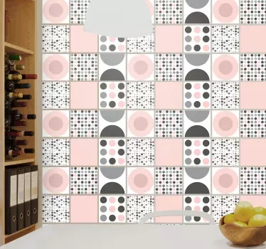 Naklejka na płytki Nordic patterntile - TenStickers