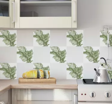 Naklejka na kafelki rośliny - TenStickers