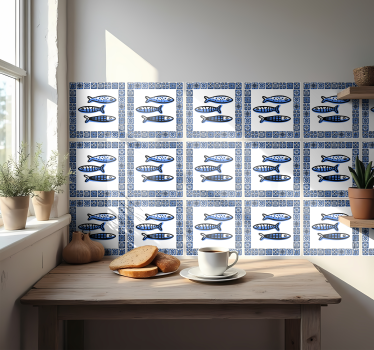 Naklejka na płytki sardynki - TenStickers