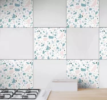 Naklejka na płytki Wzór płytek lastryko - TenStickers