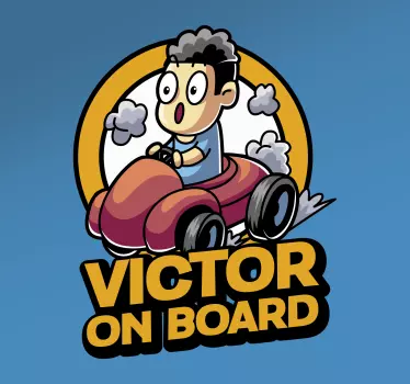 Naklejka na auto dziecko na pokładzie Baby on board - TenStickers