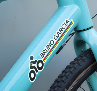 Naklejka na rower kolory i nazwa mistrza świata - TenStickers