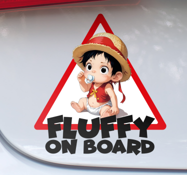 Naklejka na samochód dziecko w aucie niestandardowa postać anime - TenStickers