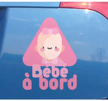 Naklejka na samochód dziecko w aucie uroczy styl niemowlaka - TenStickers