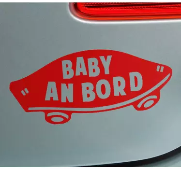 Naklejka na samochód dziecko w aucie uwaga dziecko w aucie - TenStickers