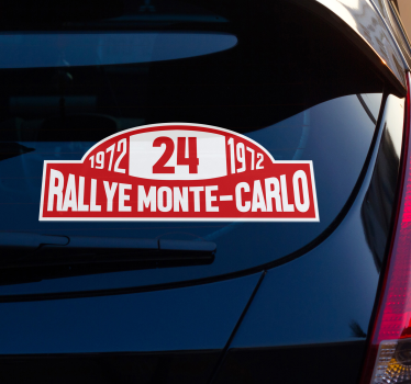 Naklejka na samochód numer rajdu monte-carlo - TenStickers