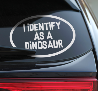 Naklejka na samochód utożsamiam się jako - TenStickers