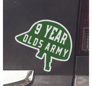 Naklejka na samochód wojskowy chełm - TenStickers