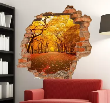 Naklejka na ścianę 3d do salonu - TenStickers
