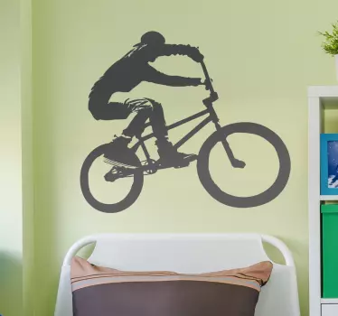 Naklejka na ścianę do salonu bmx freestyle - TenStickers