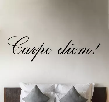 Naklejka ścienna cytat motywacyjny Carpe diem - TenStickers