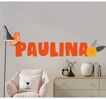 Naklejka na ścianę dla dzieci z personalizacją imienia - TenStickers