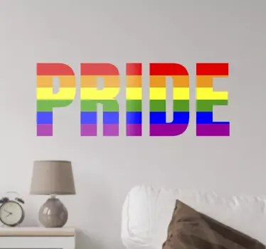 Naklejka na ścianę do pokoju młodzieżowego Pride LGBT - TenStickers