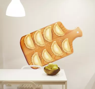 Naklejka na ścianę do kuchni polskie pierogi - TenStickers