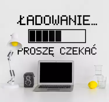 Naklejka na ścianę do pokoju młodzieżowego Ładowanie - TenStickers