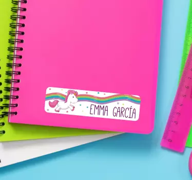 Naklejka na zeszyt dla dzieci bajka koń - TenStickers