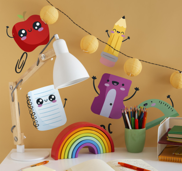 Naklejka dekoracyjna edukacja zestaw z powrotem do szkoły - TenStickers