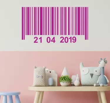 Naklejka na ścianę figury geometryczne personalizacja kodu - TenStickers