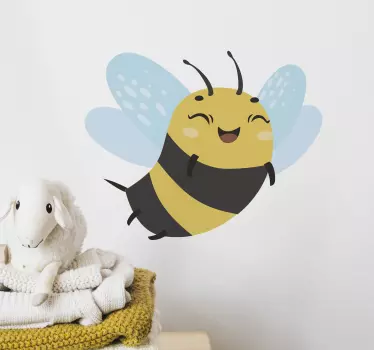Naklejka na ścianę ilustracje wesoła pszczółka - TenStickers