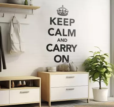 Naklejka na ścianę keep calm - TenStickers